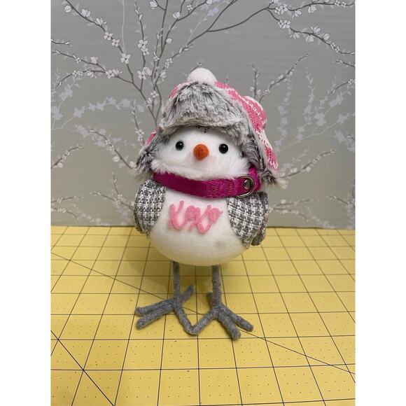 Walgreens XOXO Bird Valentine Felt Home Decor Hat Scarf - Picture 1 of 7